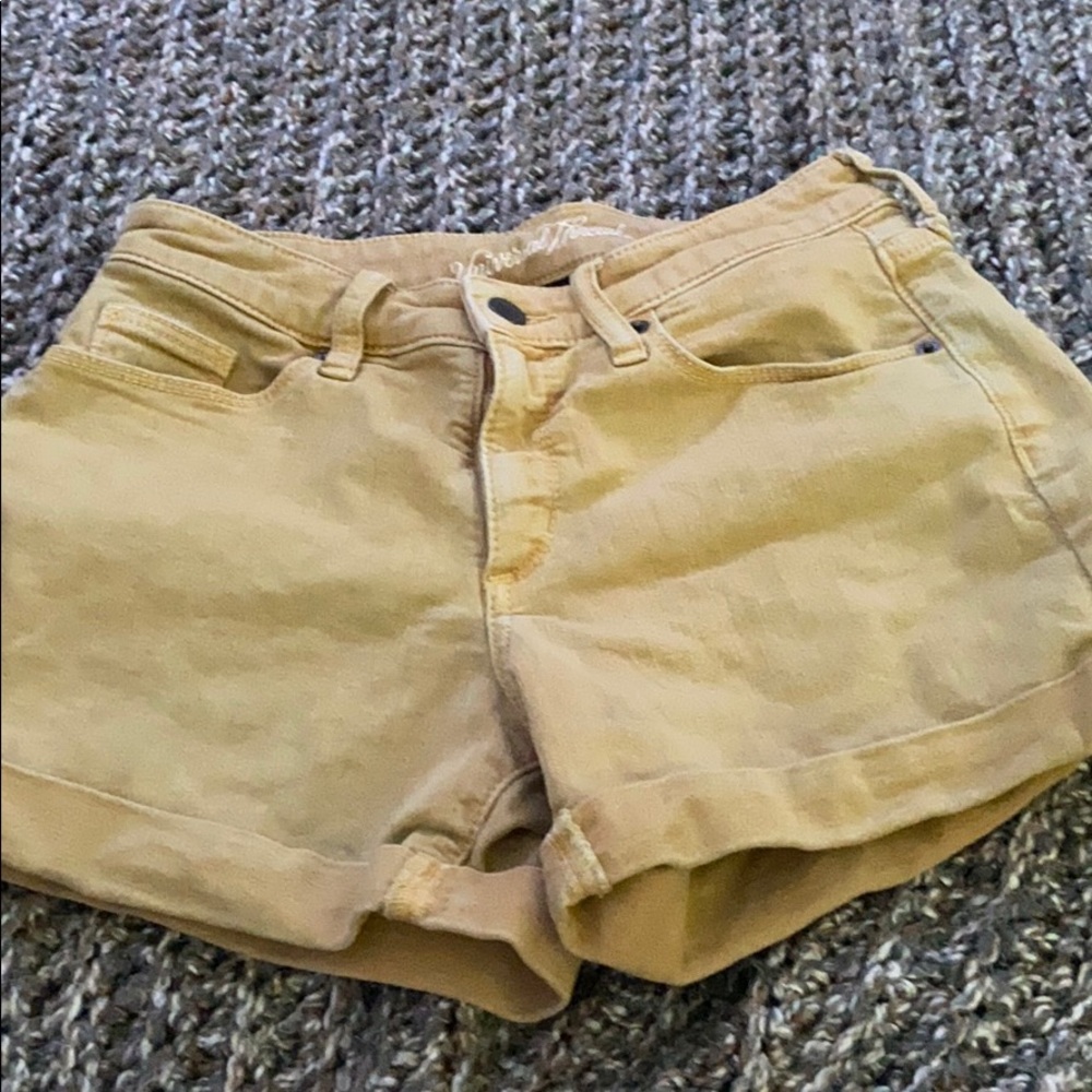 Yellow shorts